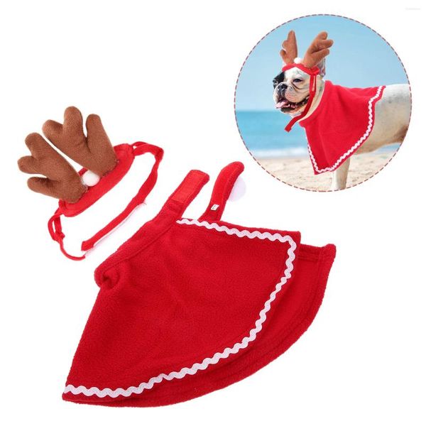 Cão vestuário festa traje adorável manto reutilizável adorável gato capa acessório roupas para festival confortável brinquedos de natal