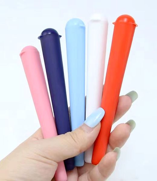 Barattolo di plastica per tabacco Doob Tube Stash Jar 120mm Contenitore per erbe Contenitore per sigarette Cono di rotolamento Astuccio di carta Pillola Pre Roll Preroll Supporto per giunti colorato Accessori per fumatori