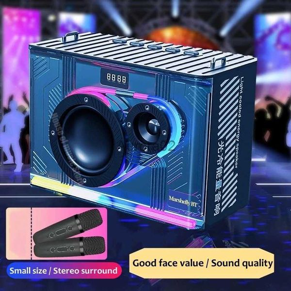 Alto-falantes de computador Novo alto-falante de energia fria sem fio Bluetooth Audio e-esporte e-esportes Desktop Audio Audio de alta potência Hi-Fi Karaoke alto-falantes YQ231103