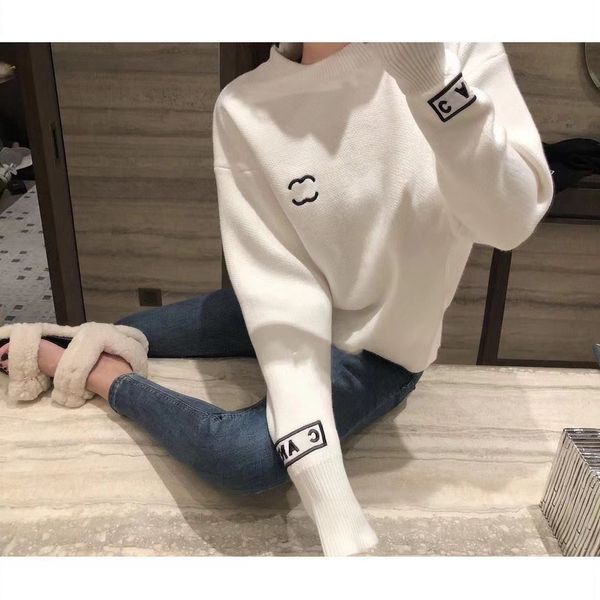 Erkekler Tasarımcı Kadınlar Lüks Külot Marka Tasarımcı Kazak Mektubu S Hoodie Uzun Kollu Sweatshirt İşlemeli Triko Kış Boyutu S ila XL