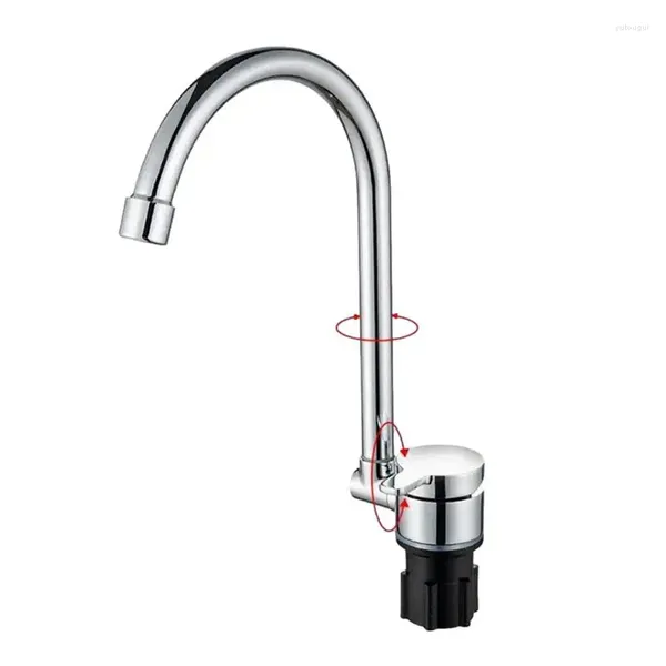Смесители для кухни Складной водопроводный кран с горизонтальным вращением на 360 градусов Складной смеситель с одной ручкой Системы пресной воды для эллингов