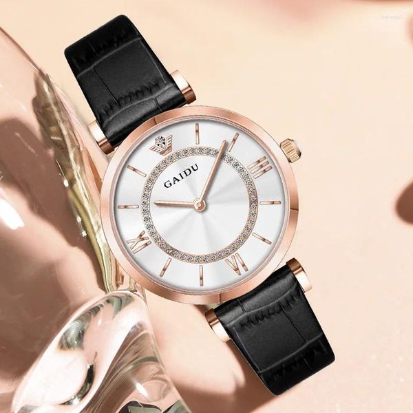 Relógios de pulso relógio feminino moda todo o céu estrela relógio de pulso com diamante roda gigante quartzo luz luxo temperamento impermeável reloj