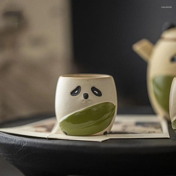 Кружки креативная чашка чая с пандой высокая красота бытовой милый грубый набор керамики поставки Kawaii подарок фестиваль