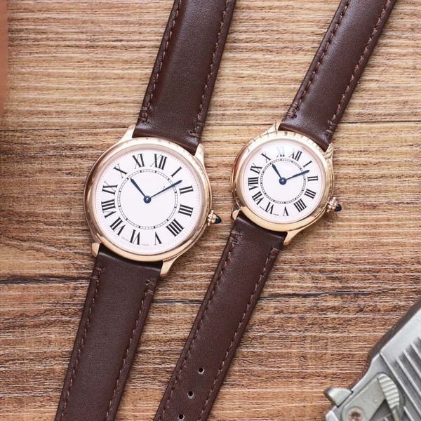 Nuovi orologi della serie RondeMust per donna e uomo orologi di design orologio di diamanti Montre de luxe di alta qualità 29mm Orologio svizzero al quarzo Cinturino in pelle 36mm