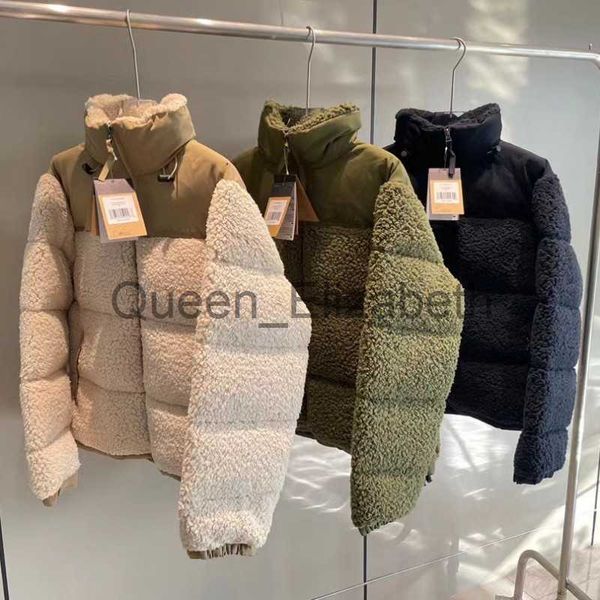 Womens Down Parkas Mulheres Jaqueta Jaqueta de Lã Homem Faux Shearling Outerwear Casacos Cordeiros Lã Casaco de Inverno Parka Casaco Casual Plus Size XXL Moda Grosso J231109