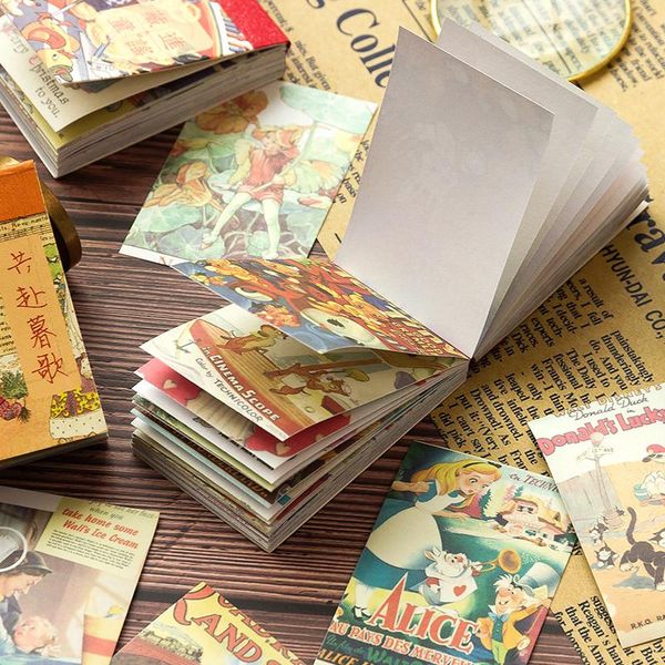 Confezione regalo 50 pezzi vintage INS adesivi libri fiaba Po materiale decorativo per scrapbooking diario pianificatore forniture fatte a mano