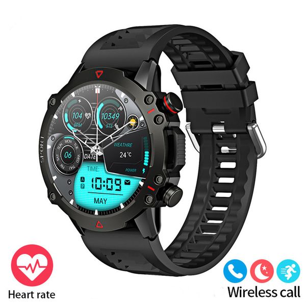 TF10 Pro Smart Watch Erkekler 1.53 inç ekran Bluetooth Çağrı IP67 Su Geçirmez Kalp Hızı Kan Oksijen Spor Fitness Tracker Android IOS