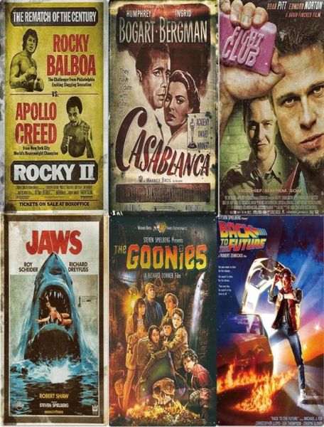 Film classico Pittura su metallo Segno Poster Film vintage Poster Man Cave Artigianato Horror Cinema Decor Hobby Camera da letto Decorazione della parete 29725798
