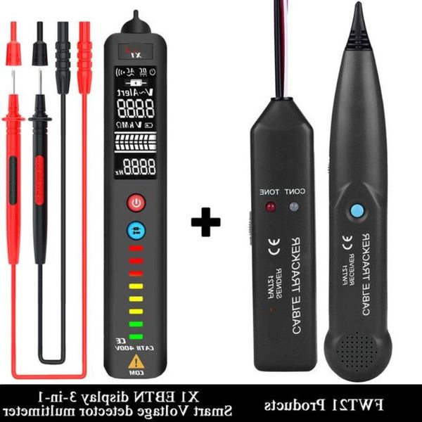 FreeShipping Kabel-Tracker-Tester, professioneller Line-LAN-Detektor, Telefon-Draht-Tracer, Haltepunktortung mit AVD06 Spannungsdetektor Dukab