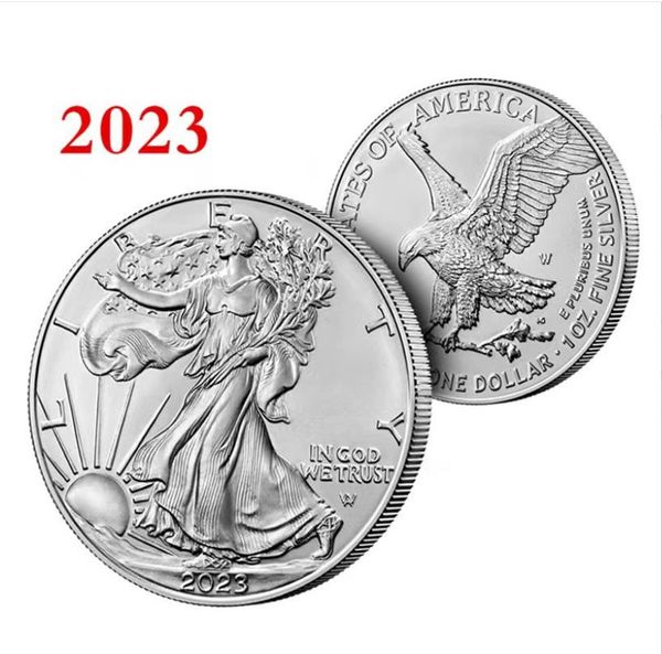 Artes e artesanato 2022 2023 moeda comemorativa do comércio de comemoração de águia do comércio de águia