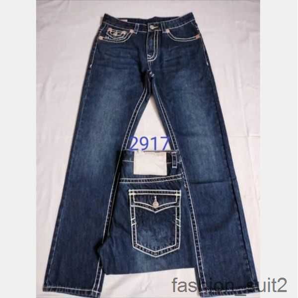 Jeans da uomo Pantaloni lunghi veri Uomo Linea grossolana Super Religion Abbigliamento Uomo Casual Matita Blu Pantaloni denim neri di alta qualità top cp viola 2023s 6 RH56