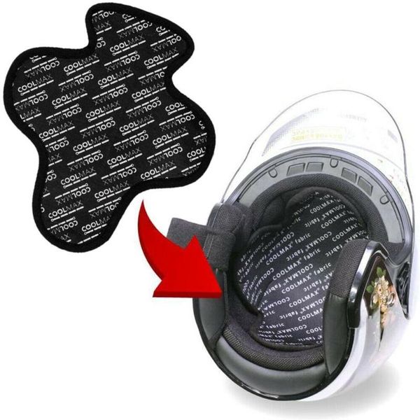 Caschi da moto Traspirante Inserto per casco Fodera Cuscino Imbottitura Netto Isolamento termico Casco traspirante ad asciugatura rapidaMoto