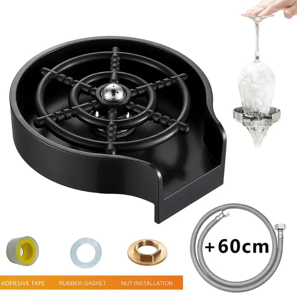 Küchenarmaturen G1/2 Wasserhahn Edelstahl Glas Rinser Für Home Sink Automatische Tasse Topfreiniger Waschmaschine Kaffee Krug Waschen Tassen Haushalt