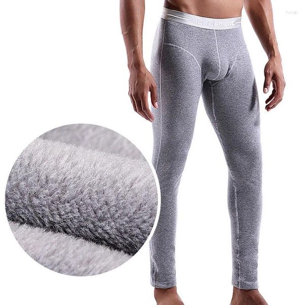 Intimo Termico da uomo Inverno Termal Caldo Velluto Lon Jons Uomo Tick Doppio Strato Leins Traspirante Termo Pant Pantalon Termico