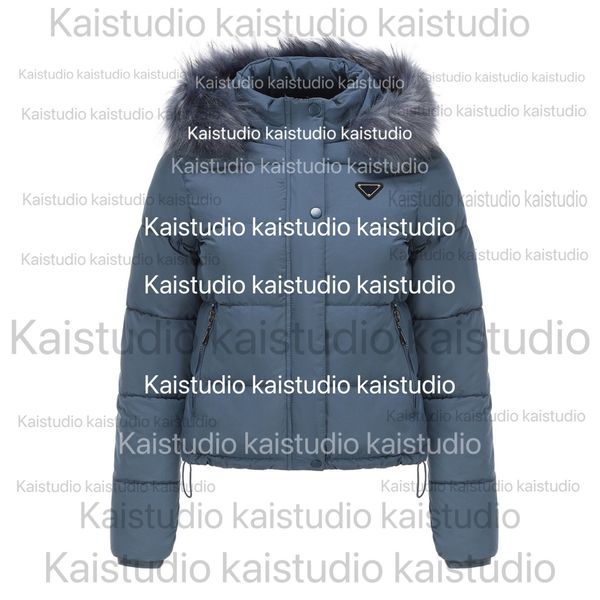 2023 Herbst/Winter Design warmes, vielseitiges, ungezwungenes Baumwollkleid Frauen kurzer abnehmbarer Hut Langarm Baumwollmantel