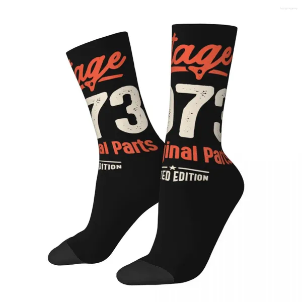 Мужские носки, винтажные, 1973, 50-летие, удобные, счастливые, ретро, классические, 50 лет, высокое качество, маленькие подарки