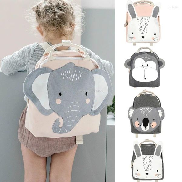 Sacos escolares crianças mochila animais design menina meninos criança crianças saco de jardim de infância dos desenhos animados borboleta leão impressão