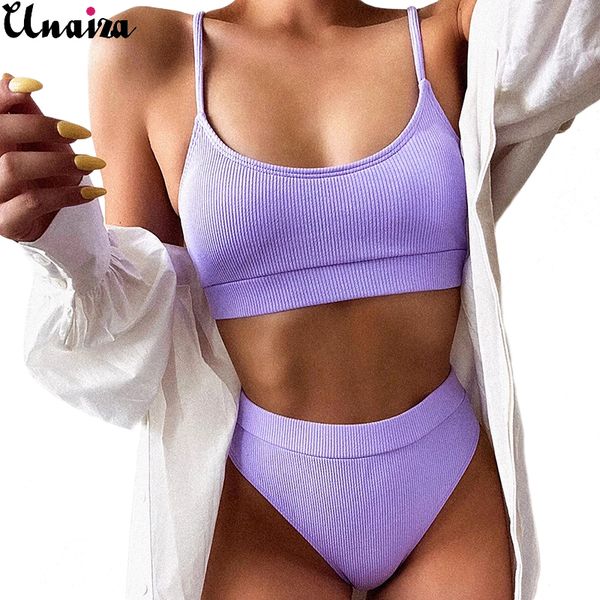 Costumi da bagno da donna Costumi da bagno Unaiza Costumi da bagno da donna Costumi da bagno sexy push up Micro bikini Moda da donna Tinta unita Bikini Costumi da bagno Costumi da bagno Costumi da bagno Set 230408