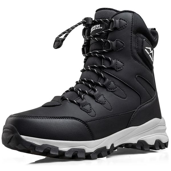 Botas de botas de inverno masculinas, botas de neve quente, botas de combate do deserto, vestem botas militares resistentes para caminhadas masculino 231108
