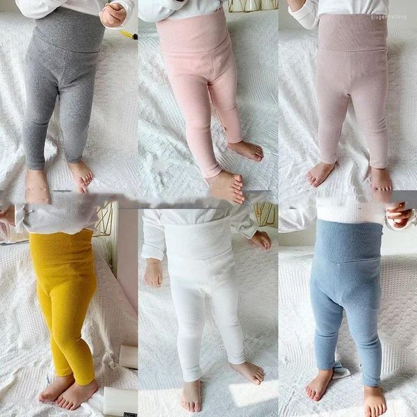 Pantaloni Autunno Primavera Leggings elastici per bambini in cotone Ragazzi a costine a tutta lunghezza per neonati Abbigliamento per bambini Pantaloni skinny per bambini Casual