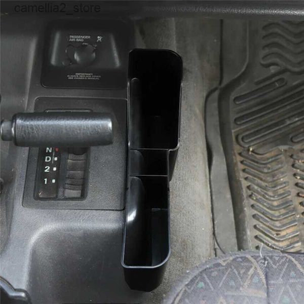 Автомобильный органайзер Автомобильный центральный лоток для хранения коробки передач Органайзер для хранения автоматической коробки передач Кронштейн для мобильного телефона для Jeep Wrangler TJ 1997-2006 Q231109