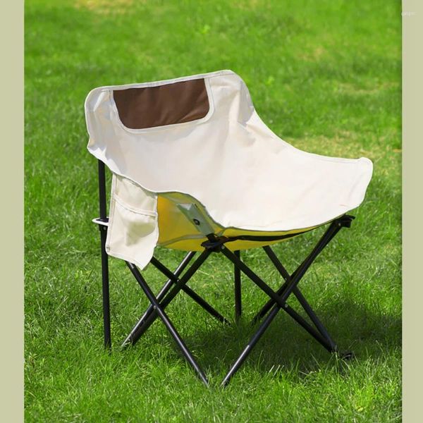 Camp Furniture Campingstuhl, Outdoor-Klappstühle, keine Installation, leicht, einfach zu tragen, Stahlrohrmaterial, reißfestes Gewebe