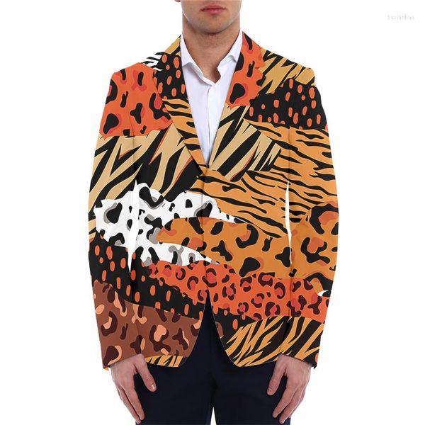Мужские костюмы мужская пиджак 3D -печать Harajuku негабаритная одежда молодой весенний случайный стиль мужской спорт оптом