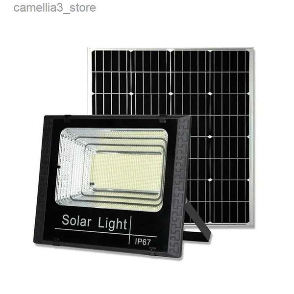 Luzes de parede solares Luzes solares Lâmpada LED Painel de holofote à prova d'água Iluminação solar Foco Led Spotlights Wall Garden Solar Powere Sun Light Outdoor Q231109