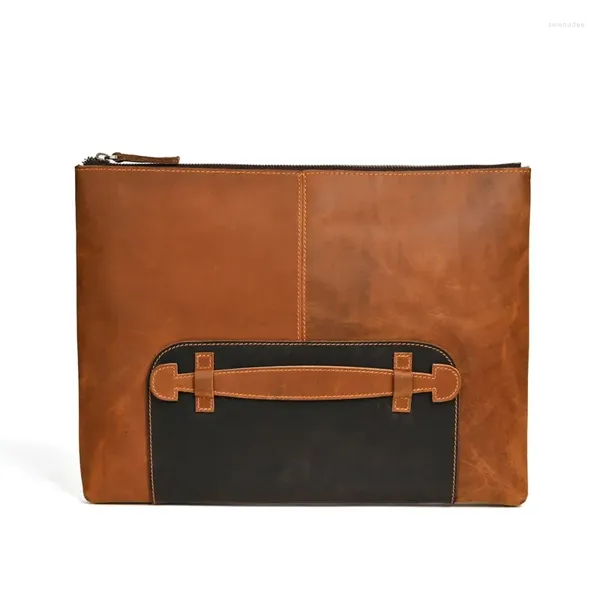 Портфели из натуральной кожи, мужской портфель, сумка-мессенджер для ноутбука, сумка для офиса, работы, бизнеса, классическая папка для файлов 37, 2,5, 29 см