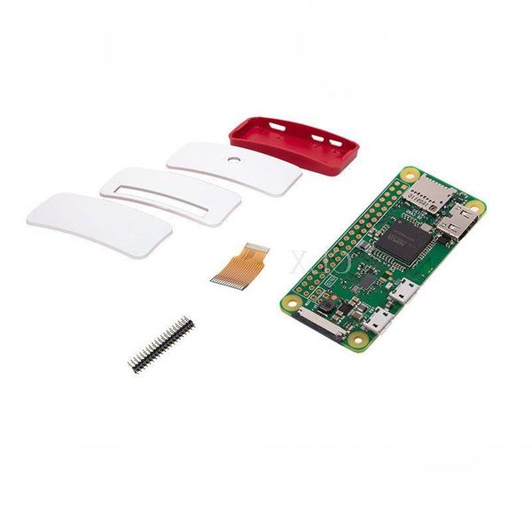 Freeshipping Raspberry Pi Zero W Starter Kit Pi Zero W Board Caso Oficial Cabeçalho de 40 pinos para Pi 0 W Cadkv