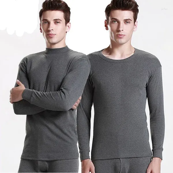 Set di biancheria intima termica da uomo per uomo Mutande lunghe Camicia termica in cotone caldo invernale Pantaloni Abito da 2 pezzi Taglie forti M-XXXL