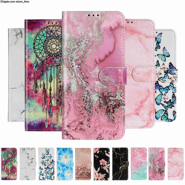 Capa para mármore iphone 11 pro max xs max xr x 7 8 plus 6s 6 plus 5S 5 se suporte flip carteira de couro do plutônio capa de telefone coque