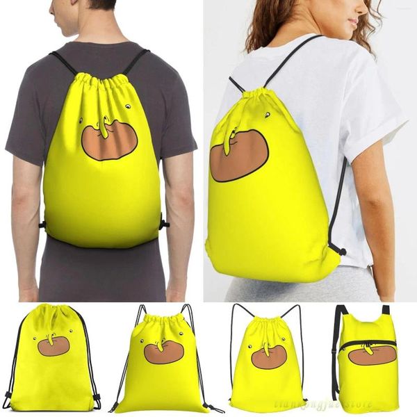 Сумки для покупок Choomah Face Женский Рюкзак на шнурке Мужские уличные дорожные рюкзаки для тренировок в тренажерном зале Плавание Фитнес-сумка