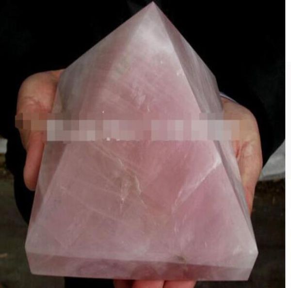 NAT URE quarzo rosa PIRAMIDE DI CRISTALLO PUNTO GUARIGIONE0123457188358