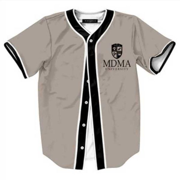 Бейсбольный трикотаж, мужские уличные рубашки в полоску с коротким рукавом, черно-белая спортивная рубашка YAW3001