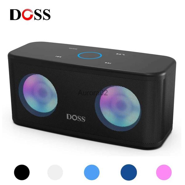 Altoparlanti per computer DOSS SoundBox Plus Altoparlante portatile senza fili Bluetooth TWS Stereo Bass Touch Control Laptop PC Computer Sound Box Altoparlanti musicali YQ231103