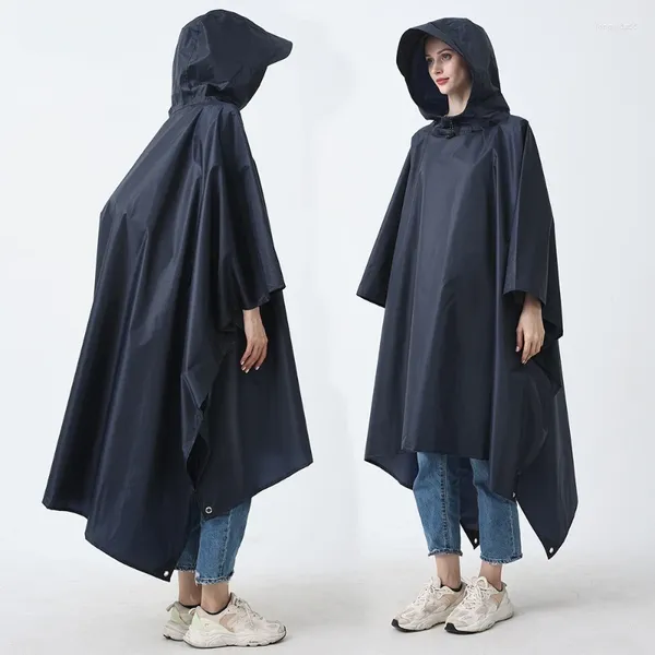 Capas de chuva caminhadas acampamento ao ar livre capa de chuva unisex impermeável luz dobrável adulto portátil com capuz chuva poncho impermeável engrenagem