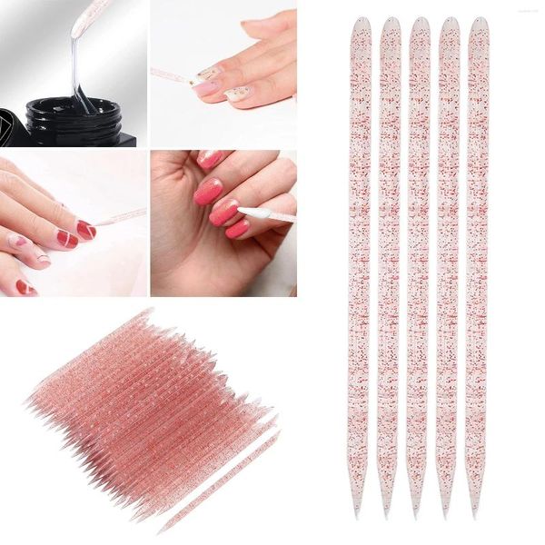 Nail Art Kits 100 Stück Einweg-Nagelhautschieber Doppelend-Maniküre-Pediküre-Sticks