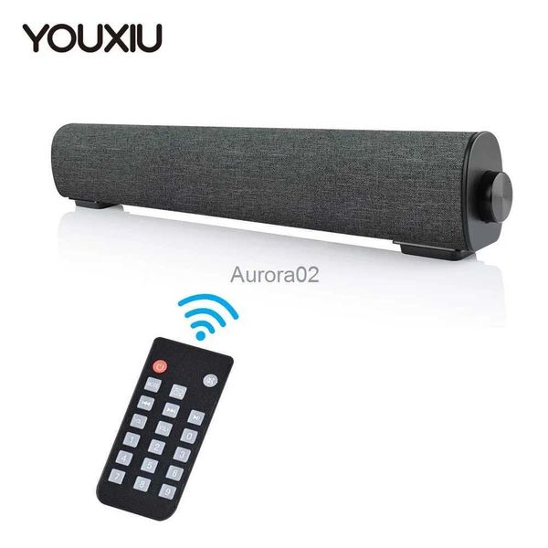 Alto-falantes para computador YOUXIU 10W Barra de som para computador sem fio Alto-falantes internos e externos Bluetooth Barras de som para TV com controle remoto YQ231103