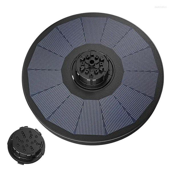 Decorações de jardim Fonte solar 2.2W bomba movida ao ar livre 7 estilos de água para banho de pássaros