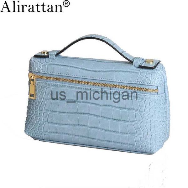 Abendtaschen Alirattan Neue PU-Leder Make-up-Tasche für Frauen Modedesign Luxus Party Straußenmuster Clutch Abendtasche Reisehandtaschen J231109