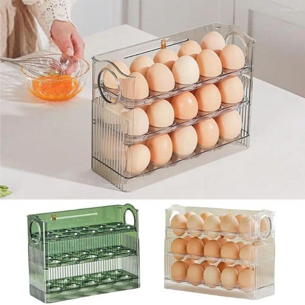 Caixa de ovo de armazenamento de cozinha conveniente multifuncional display rack geladeira porta recipiente suprimentos