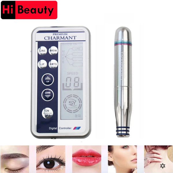 Macchina per tatuaggi elettrica automatica rotativa Micro MTS Derma Therapy trucco macchina per penne per tatuaggi controller digitale per sopracciglia linea labbra Microblading 231108