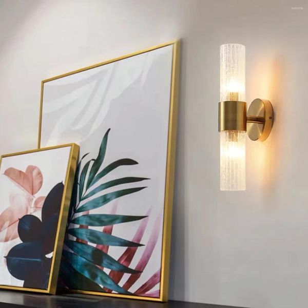 Lampade da parete Lampada a LED in metallo moderno e minimalista nordico e lussuoso per studio, camera da letto, sala da pranzo, soggiorno o corridoio