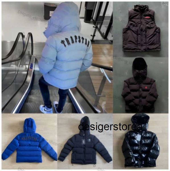 Jaqueta masculina trapstar inverno puffer jaquetas à prova de vento à prova de chuva feminino casaco casaco casual design de moda grosso quente com capuz blusão