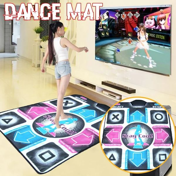 Tapetes de dança Não Slip Dancing Step Dance Mat Pad Motion Sensing Wireless Accurate Foot Print Game Mats Fitness Game Pads TVB Dancing Mat 231108