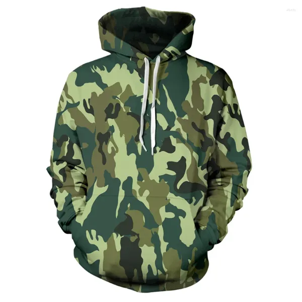 Hoodies masculinos camuflagem acampamento 3d impresso moletom masculino feminino ao ar livre roupas esportivas crianças casual agasalho sudaderas de grandes dimensões