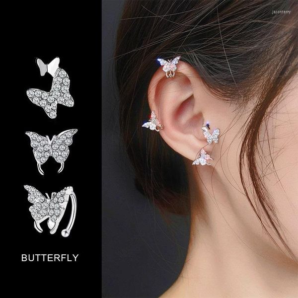 Brincos de garanhão Moda Crystal Butterfly Forma