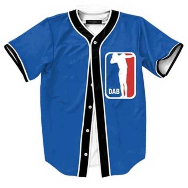Baseball Jersey Männer Streifen Kurzarm Street Shirts Schwarz Weiß Sport Shirt AG3001
