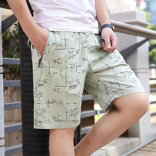 Shorts masculinos verão casual capris masculino fino algodão puro solto praia trimestre calças oversized ao ar livre perna reta esporte